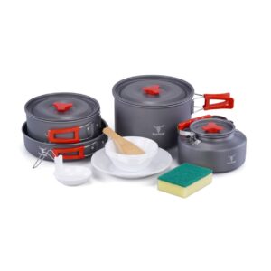 ست ظروف کمپینگ ۴ تکه کله گاوی مدل SPICE 4